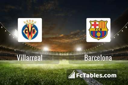 villarreal vs barcelona h2h soccerway