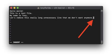 vim move cursor to end of line in insert mode