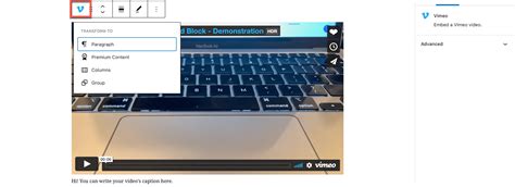 vimeo embed code sample