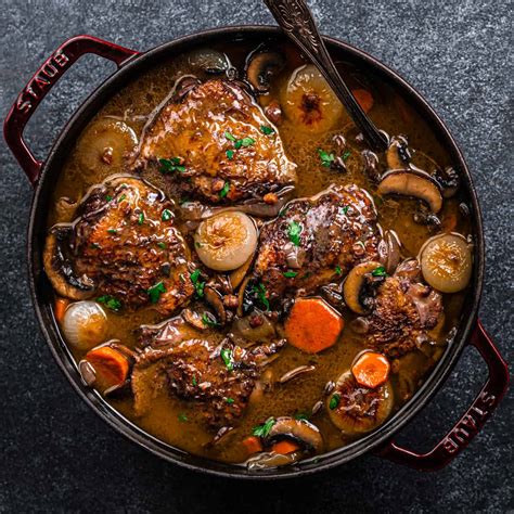 Harter House World Flavors Coq au Vin Rooster with Wine