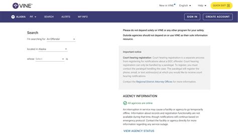 vinelink alaska