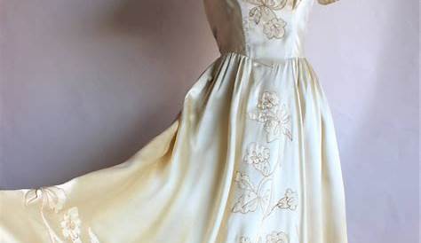 Vintage 1940s Wedding Dresses Introducing New DOROTHY, Dress In Fine