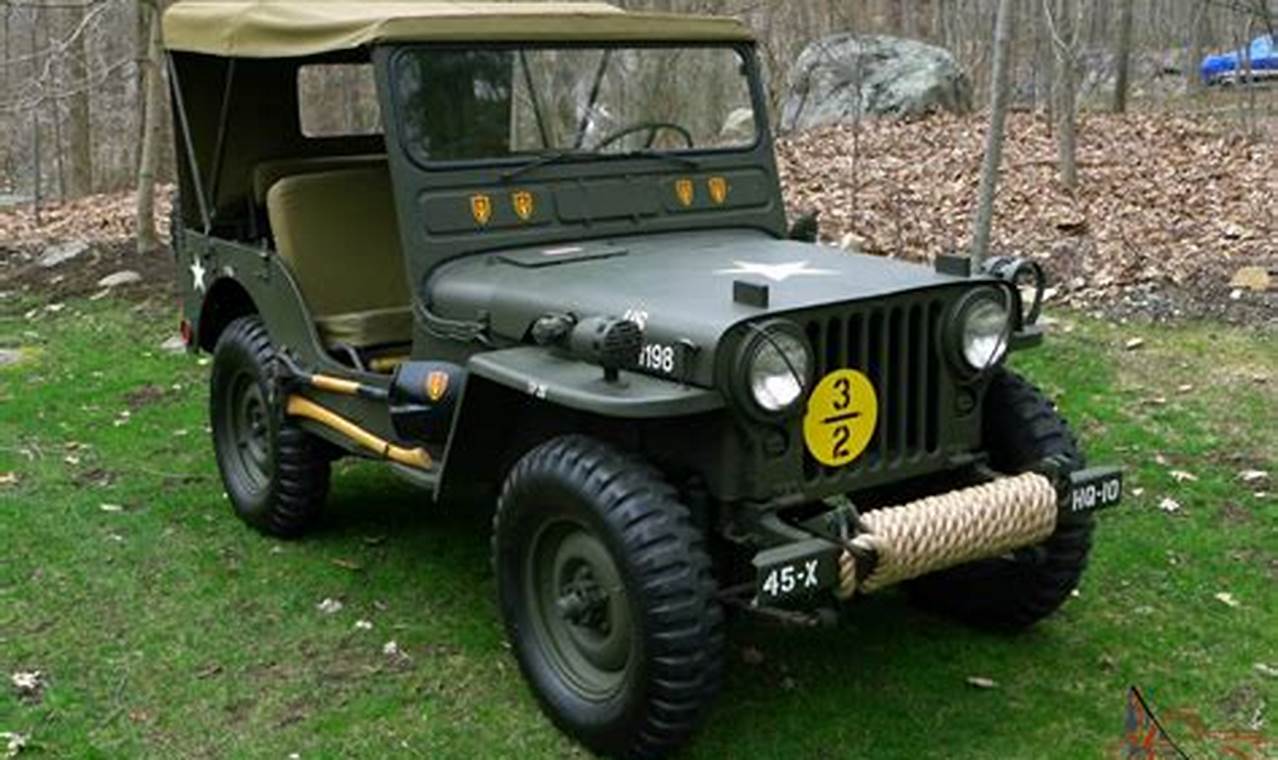 vintage army jeep for sale