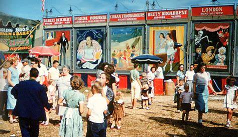 Vintage Carnival Digital Backdrop / Background, High