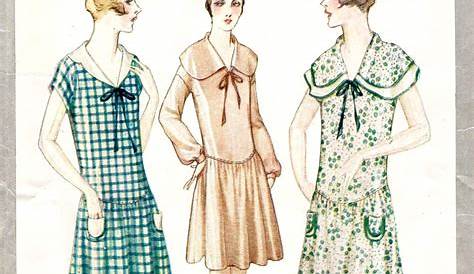 Vintage Dress Patterns Of The 20th Century Dressmaking From Flapper Dress To The Mini Skirt Easy Ways Pretty Frocks Coletterie 1920s