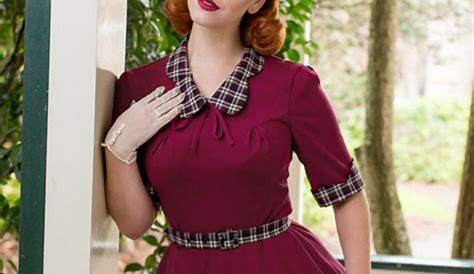 1940s Dresses 40s Dress, Swing Dress