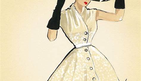 Vintage Fashion Illustration Prints 1940