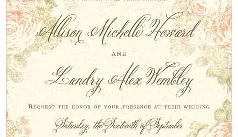 Vintage Flower Romantic Vintage Wedding Invitation Background Elegant Linen And Faded s