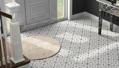 Vintage Grey classic décor is a matt porcelain floor tile with a