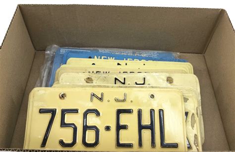 Vintage NJ New Jersey Historic License Plate Set Pair QQ66629 QQ 666 29