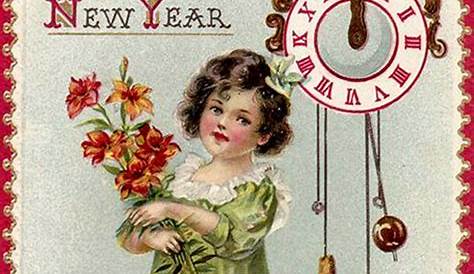 Vintage New Year Cards Free More Flickr