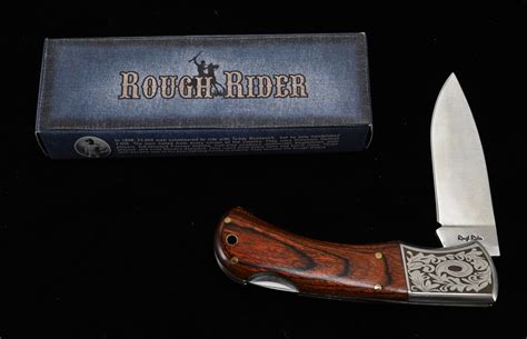 ROUGH RIDER RR 120 Smooth White Bone Large 41/4" Sunfish Pocket Knife