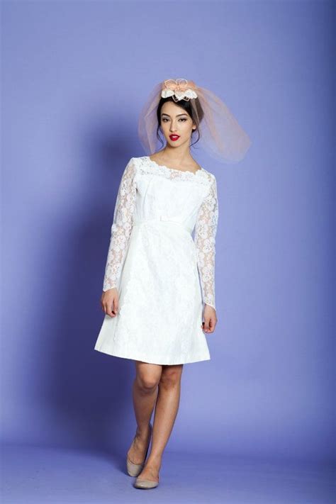 Vintage 1960s Beaded Wedding Dress Silk Chapel Train Sleeves Bridal