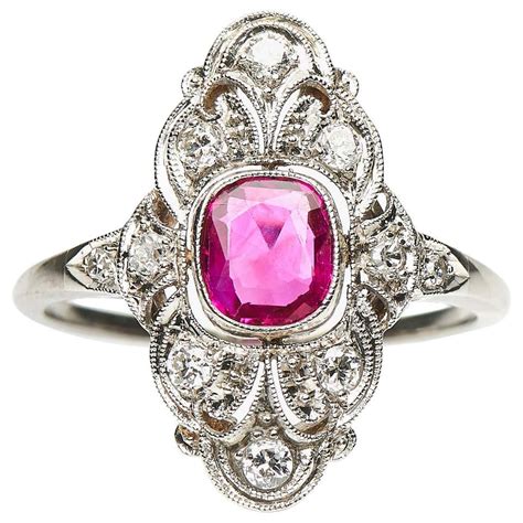 Vintage Art Deco Ruby Ring