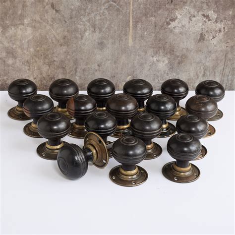 Vintage Black Door Knobs