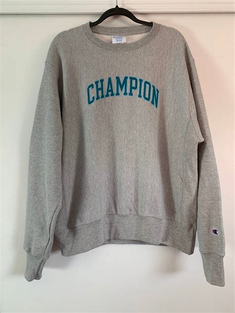 vintage champion grey crewneck sweatshirt