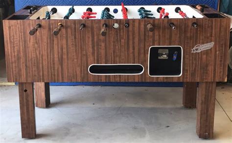 vintage coin operated foosball table