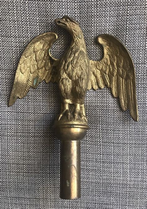 vintage eagle flag pole topper