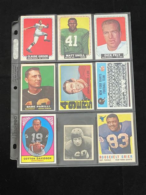 vintage football cards for sale