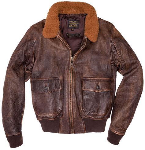 vintage leather pilot jacket