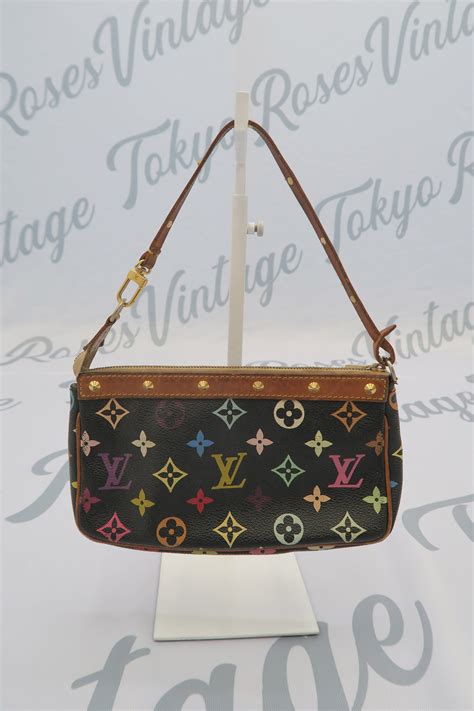 Vintage Louis Vuitton Shoulder Bag Black