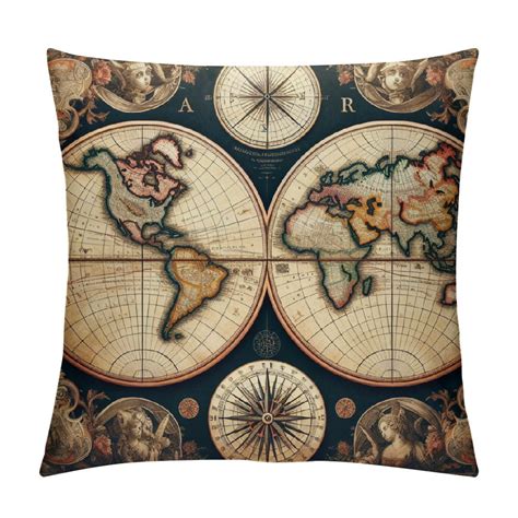 Vintage Map Pillows