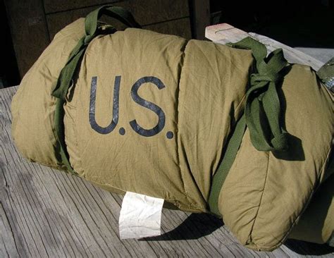 vintage military sleeping bag