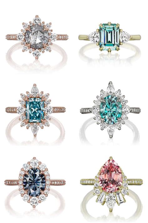 vintage non diamond engagement rings