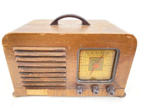 vintage philco wood radios