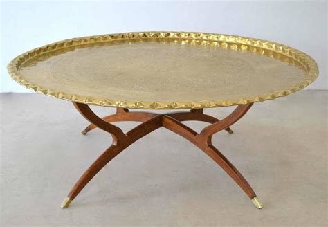 Vintage Round Brass Table