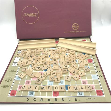 Scrabble Deluxe Vintage WS Game Company Touch of Modern