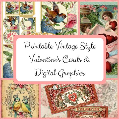 vintage style valentine cards