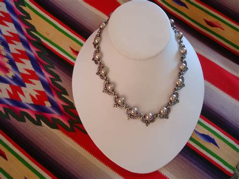 vintage taxco silver necklace