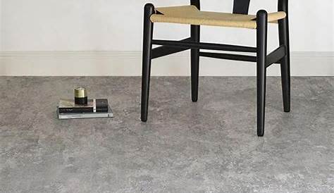 Spectra Dark Grey Cement Tile Luxury Click Vinyl Flooring In a
