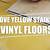 vinyl flooring gone yellow