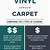 vinyl plank flooring vs carpet cost