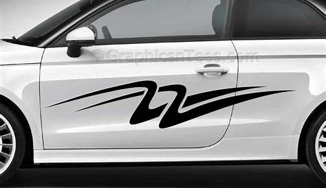 83'' X 19'' Car Decal Vinyl Graphics Two Side Stickers