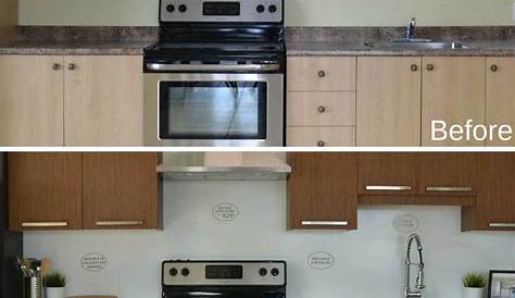 Vinyl Wrap Kitchen Cabinets Before And After With My ! Remodel
