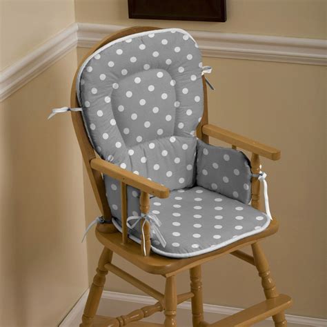 vinyl high chair cushion with straps