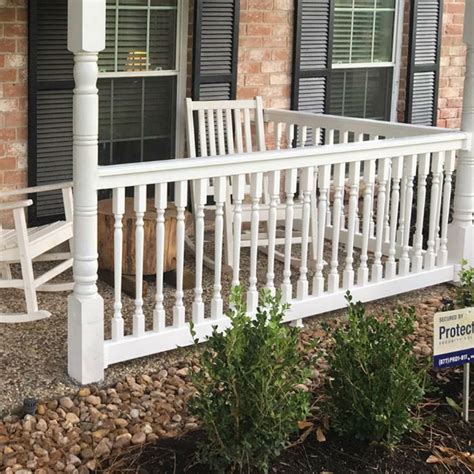 vinyl porch railing installers near me cost