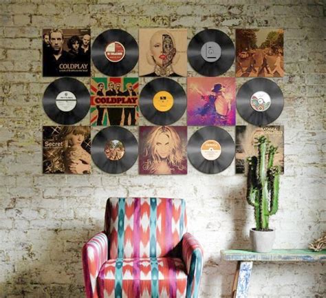 home.furnitureanddecorny.com:vinyl record cover wall art