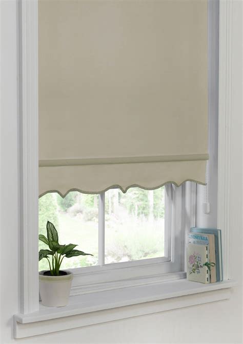 vinyl roller shades with scalloped edge