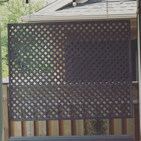 vinyl screen lattice fence