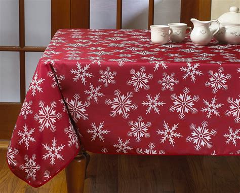home.furnitureanddecorny.com:vinyl tablecloth snowflakes