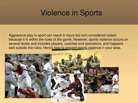 Violent Sports Examples