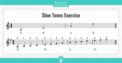 Violin Exercises Notes