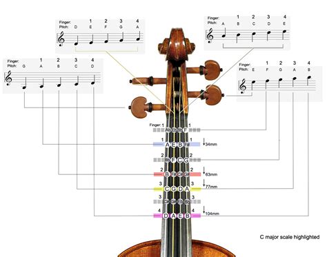 Violin String Notes Chart