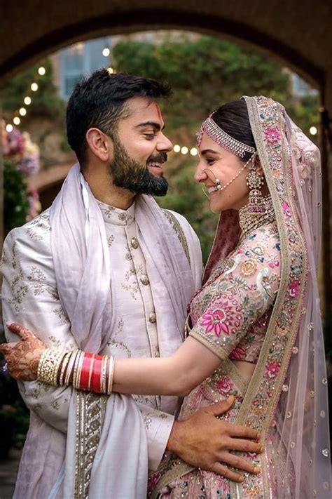 virat kohli and anushka sharma wedding dress