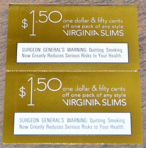 Printable Cigarette Coupons 2021 Free Virginia Slims Coupons FEBRUARY 2021