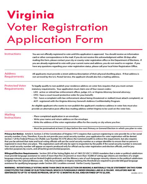 virginia voter registration by mail